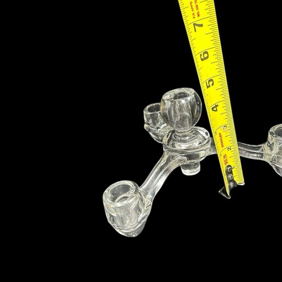 Indiana Glass COLONY 3 Arm, 4 Candle Teardrop Mid Century Mod Epergne Candelabra - Picture 6 of 7